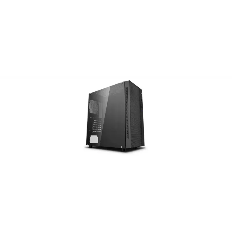 PC korpuss DeepCool Matrexx 55 Mesh Midi Tower Melns — ATX, rūdīts stikls, atbalsta 120/140 mm ventilatorus