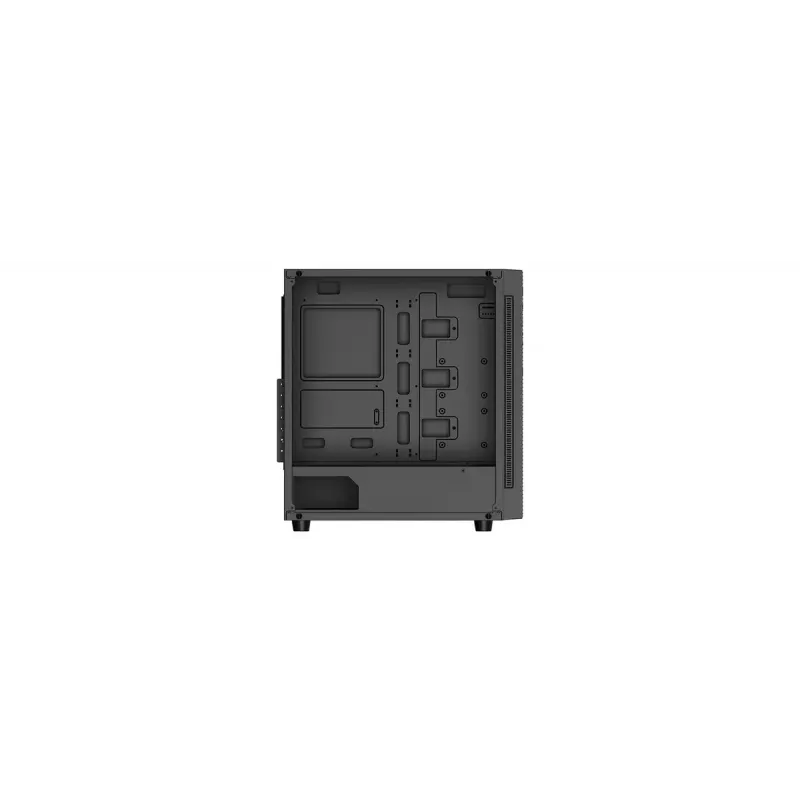 PC korpuss DeepCool Matrexx 55 Mesh Midi Tower Melns — ATX, rūdīts stikls, atbalsta 120/140 mm ventilatorus