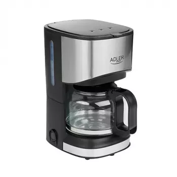 Pilienu kafijas automāts Adler AD 4407, 550 W, 0,7 L krūze, sudrabs/melns, pusautomātisks
