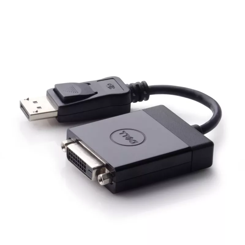 DELL 470-ABEO video kabeļa adapteris DisplayPort–DVI, melns