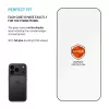 Stikla ekrāna aizsargs FIXED priekš Apple iPhone 17 Pro — rūdīts stikls, melns, Armor dizains, pretputekļu aplikators, AR slānis