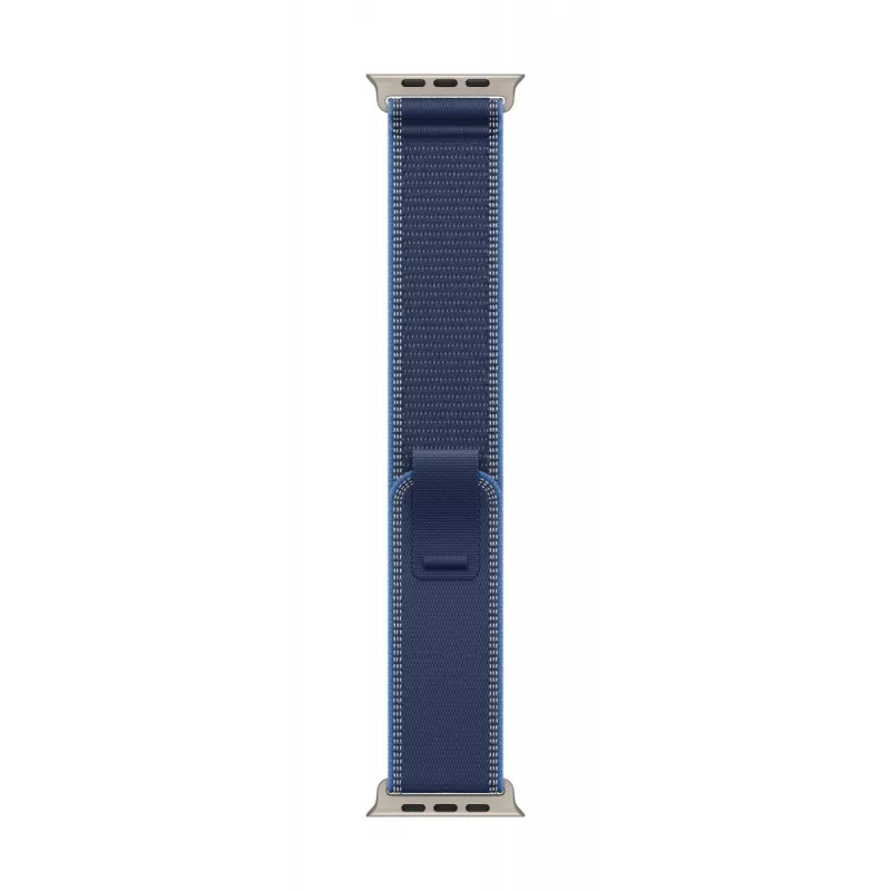 APPLE 49mm zila/spilgti zila Trail loop - s/m - dabīgā titāna apdare