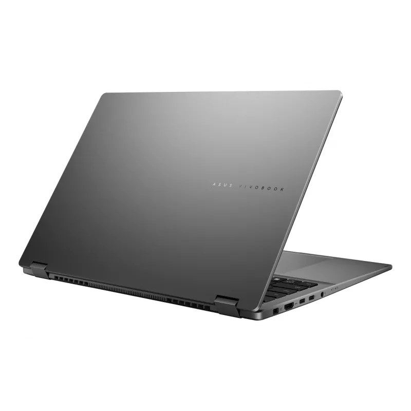 Hibrīds 2-in-1 klēpjdators ASUS Vivobook 16 Flip TP3607SH-RJ013W — Intel Core Ultra 7 258V, 16 collu 3K skārienekrāns, 16 GB LPDDR5x, 512 GB SSD, NVIDIA GeForce RTX 5050, WIN11 Home, pelēks