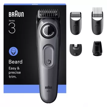 Braun BeardTrimmer 3 80789789 bārdas trimmeris maiņstrāva/akumulators 20 2 cm melns