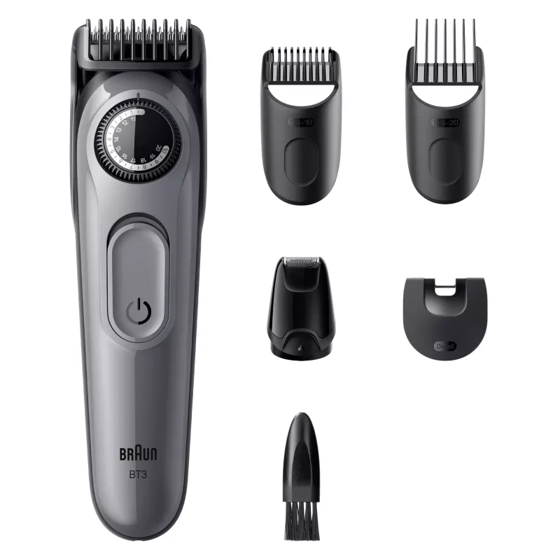 Braun BeardTrimmer 3 80789789 bārdas trimmeris maiņstrāva/akumulators 20 2 cm melns