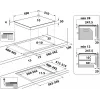 Indesit IB 65B60 NE melna iebūvējama 59 cm zonas indukcijas plīts 4 zonām(-s)