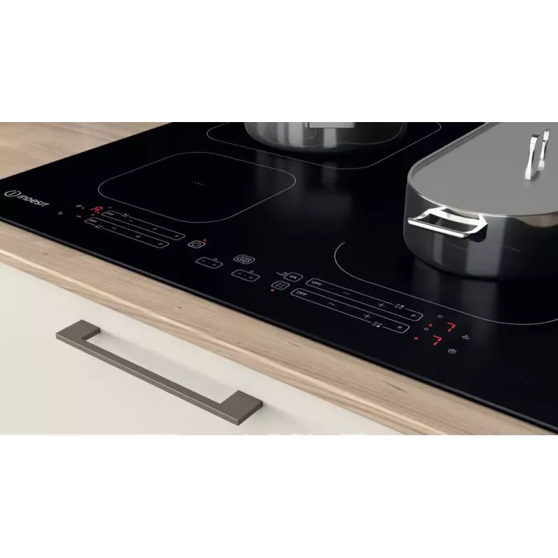 Indesit IB 65B60 NE melna iebūvējama 59 cm zonas indukcijas plīts 4 zonām(-s)