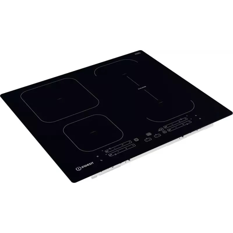 Indesit IB 65B60 NE melna iebūvējama 59 cm zonas indukcijas plīts 4 zonām(-s)