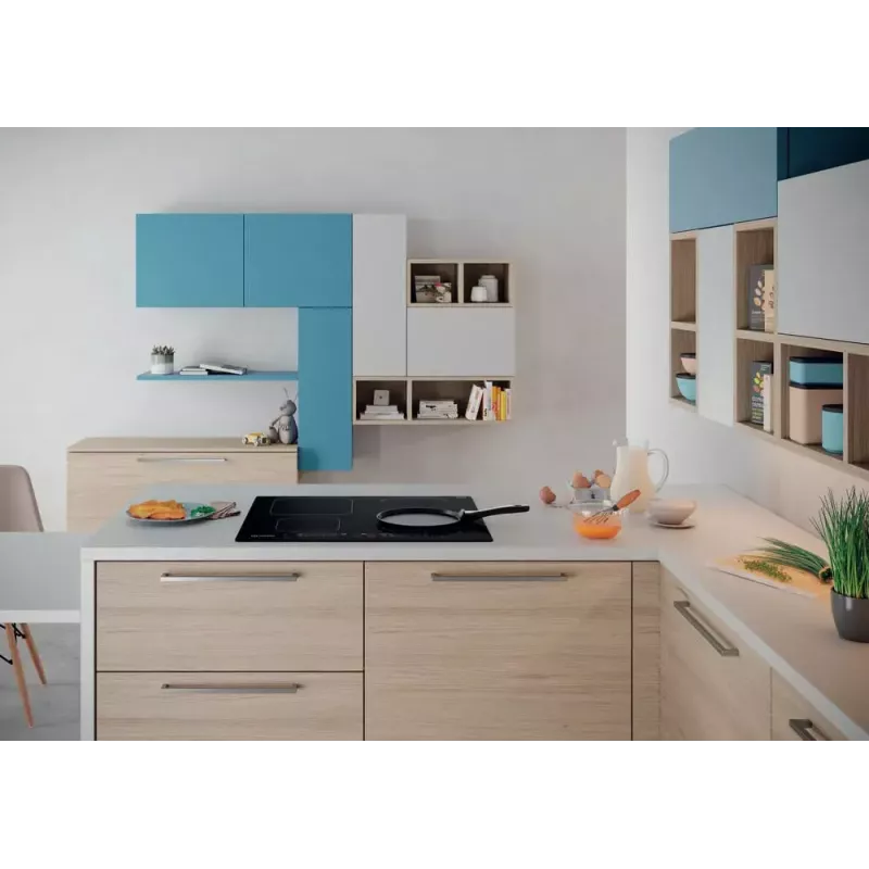 Indesit IB 65B60 NE melna iebūvējama 59 cm zonas indukcijas plīts 4 zonām(-s)