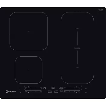 Indesit IB 65B60 NE melna iebūvējama 59 cm zonas indukcijas plīts 4 zonām(-s)