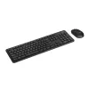 Bezvadu tastatūras un peles komplekts ASUS CW100 — ASV izkārtojums, melns, pilna izmēra QWERTY tastatūra, 1600 DPI pele