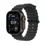 Viedpulkstenis Apple Watch Ultra 3 GPS + Cellular 49mm Melns Titāna Korpuss ar Melnu Okeāna Siksniņu