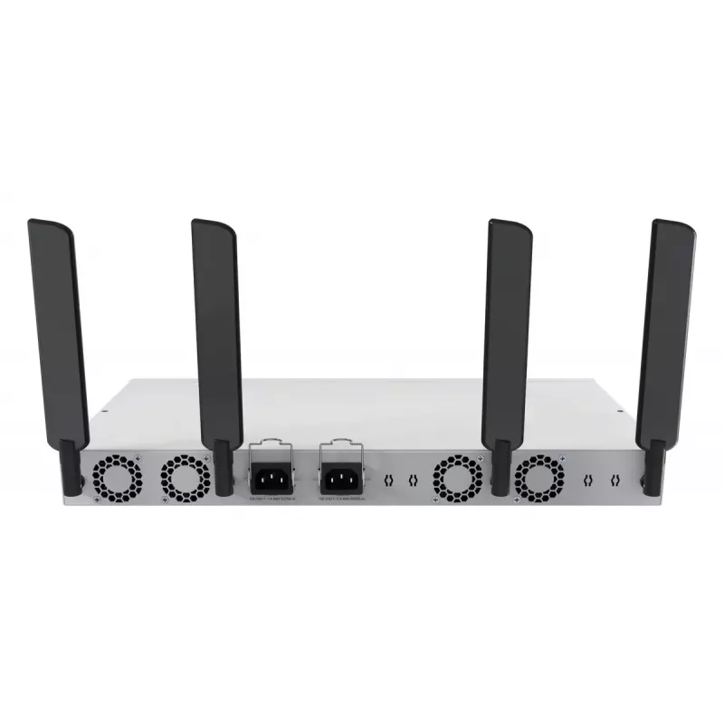 Tīkla slēdzis MikroTik CRS418-8P-8G-2S+5axQ2axQ-RM — L2/L3, 17× Gigabit RJ-45, 2× SFP+, PoE (802.3af/at), 1U statīvā