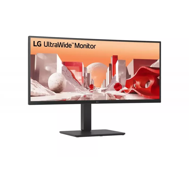 Monitors LG 34BA75QE-B 34 collu Wide Quad HD (3440 x 1440) IPS izliekts, 5 ms, USB-C, VESA, skaļruņi