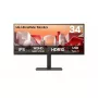 Monitors LG 34BA75QE-B 34 collu Wide Quad HD (3440 x 1440) IPS izliekts, 5 ms, USB-C, VESA, skaļruņi