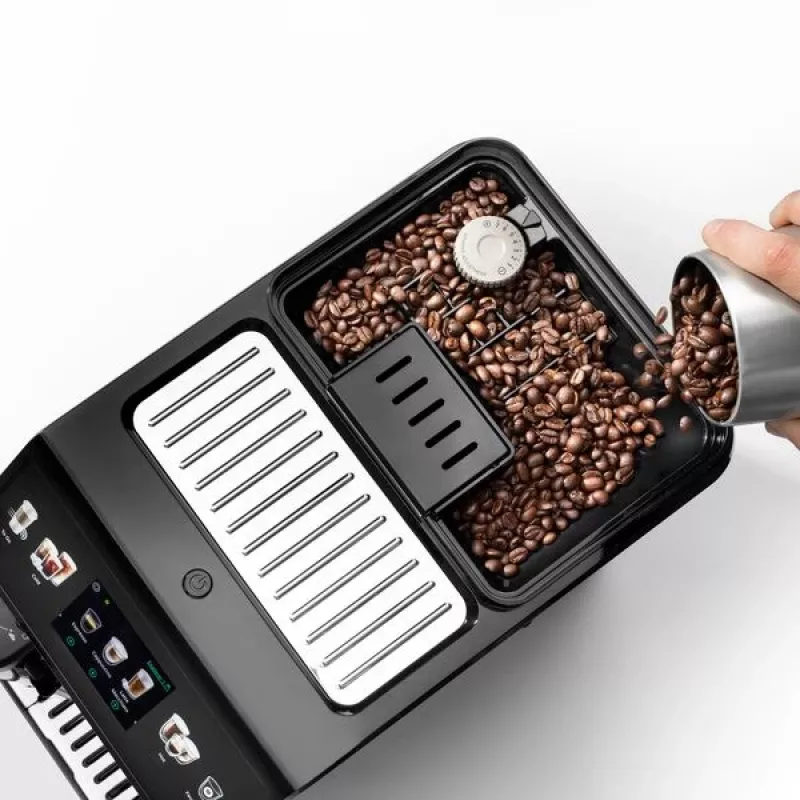 Espresso kafijas automāts De’Longhi Eletta Explore — pilnībā automātisks, 1,8 L ūdens tvertne, 300 g pupiņu tvertne, 19 bāri, TFT skārienekrāns