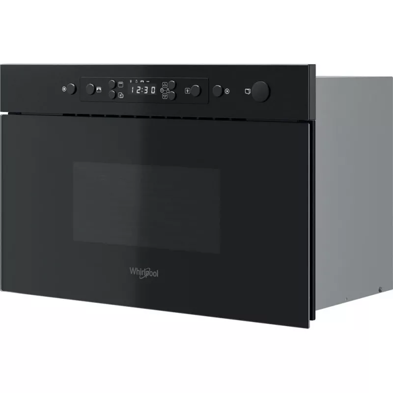 Iebūvējamā mikroviļņu krāsns Whirlpool MBNA920B, grils, 750 W, 22 L, melna, spiežamas durvis
