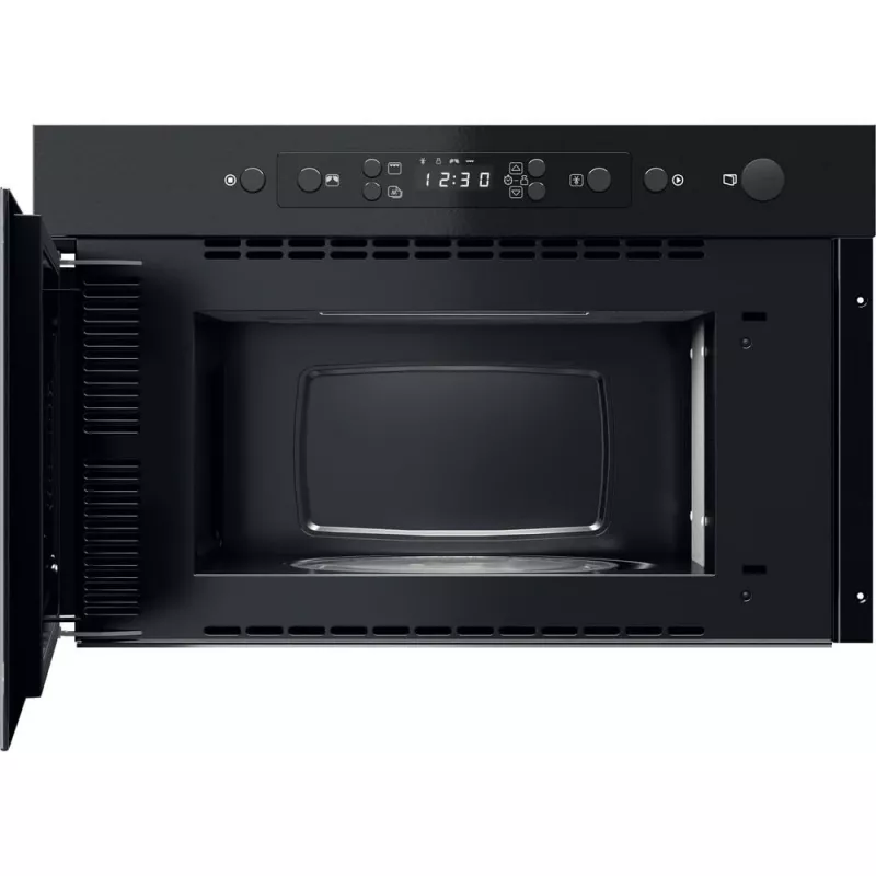 Iebūvējamā mikroviļņu krāsns Whirlpool MBNA920B, grils, 750 W, 22 L, melna, spiežamas durvis