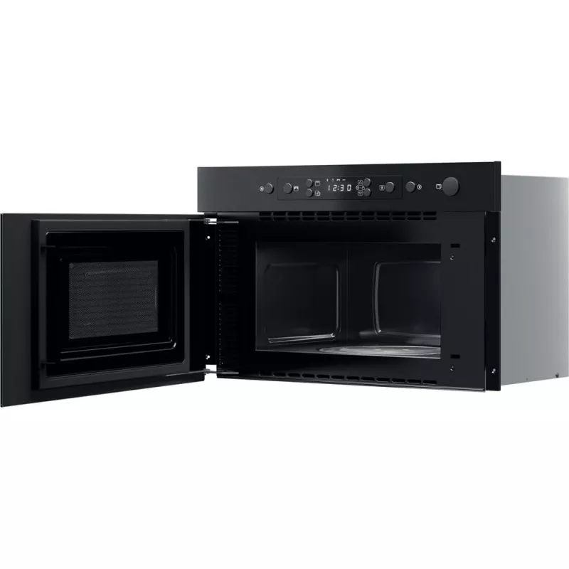 Iebūvējamā mikroviļņu krāsns Whirlpool MBNA920B, grils, 750 W, 22 L, melna, spiežamas durvis