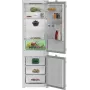Iebūvējams ledusskapis-salldētava BEKO B3BCNA294HS — kopējais tilpums 270 L, LED displejs, E klase, balts