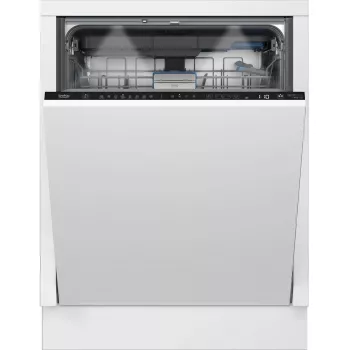 BEKO trauku mazgājamā mašīna | BDIN38542P | Iebūvējamā | Platums 60 cm | Galda klājumu skaits 15 | Programmu skaits 8 | Energoefektivitātes klase C | Displejs | AquaStop funkcija | Balta