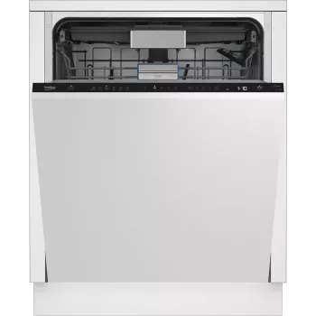 Pilnībā iebūvējama trauku mazgājamā mašīna BEKO BDIN36532 — 15 galda piederumu komplekti, 60 cm, Nerūsējošais tērauds, 45 dB, Energoefektivitātes klase D