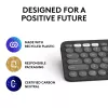 Logitech Pebble Keys 2 K380s tastatūra Universāla RF Bezvadu + Bluetooth QWERTY US International grafīta