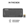Logitech Pebble Keys 2 K380s tastatūra Universāla RF Bezvadu + Bluetooth QWERTY US International grafīta