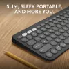 Logitech Pebble Keys 2 K380s tastatūra Universāla RF Bezvadu + Bluetooth QWERTY US International grafīta