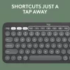 Logitech Pebble Keys 2 K380s tastatūra Universāla RF Bezvadu + Bluetooth QWERTY US International grafīta