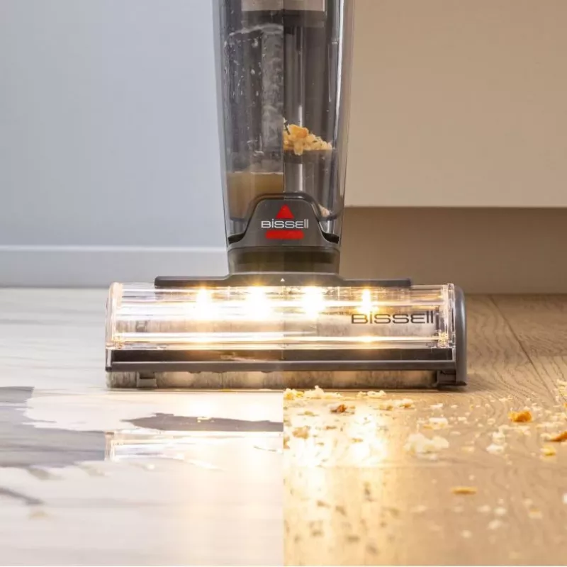 Bissell 4330N stieņa putekļsūcējs/elektriskā slota ar akumulatoru, sausā un mitrā tīrīšana, bez maisa, 0,44 L, melns