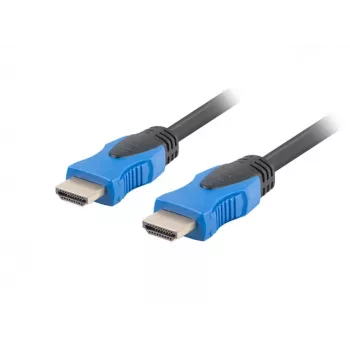 HDMI kabelis LANBERG CA-HDMI-20CU-0200-BK — 20 m, HDMI 2.0, 18 Gbit/s, 4K (2160p), 144 Hz, ARC, Ethernet, zelta pārklājums