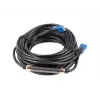 HDMI kabelis LANBERG CA-HDMI-20CU-0200-BK — 20 m, HDMI 2.0, 18 Gbit/s, 4K (2160p), 144 Hz, ARC, Ethernet, zelta pārklājums