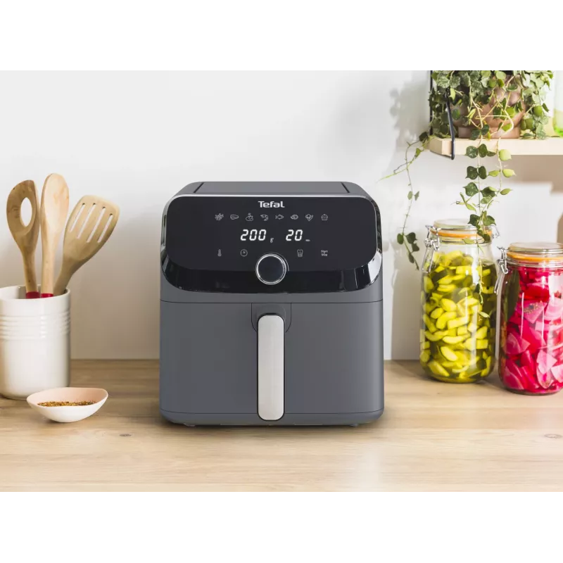 Tefal Easy Fry Mega EY855BE0 fritieris Vienvietīgs 7,5 L Brīvi stāvošs 2020 W Karstā gaisa fritieris Pelēks