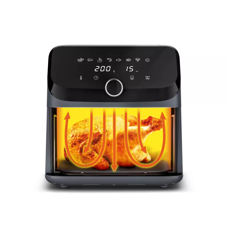 Tefal Easy Fry Mega EY855BE0 fritieris Vienvietīgs 7,5 L Brīvi stāvošs 2020 W Karstā gaisa fritieris Pelēks