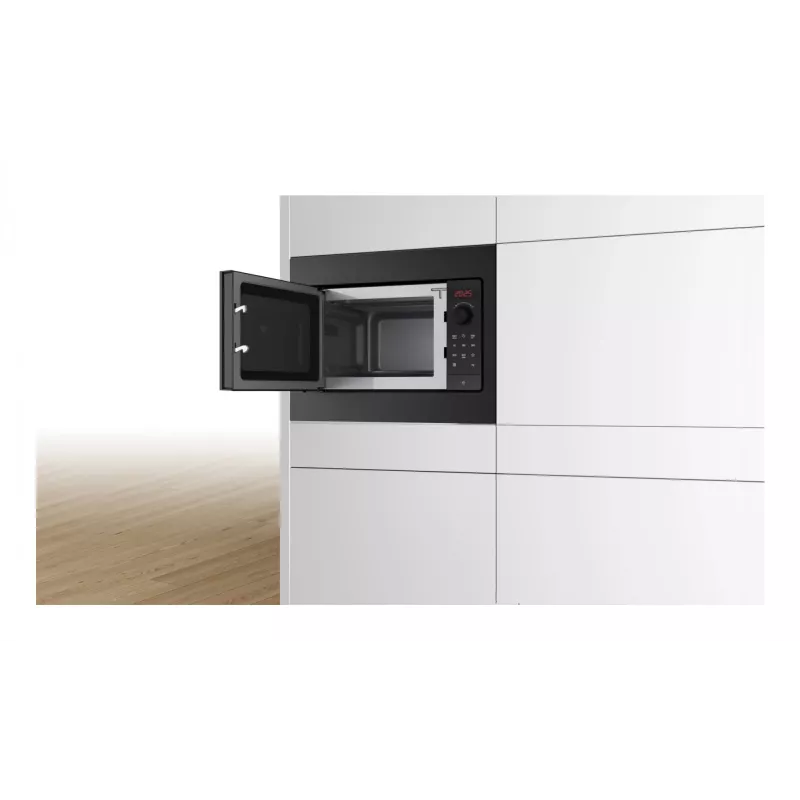 Bosch Series 2 BFL523MB4 mikroviļņu krāsns Melns Atsevišķi novietojama mikroviļņu krāsns Iebūvējams 20 L 800 W