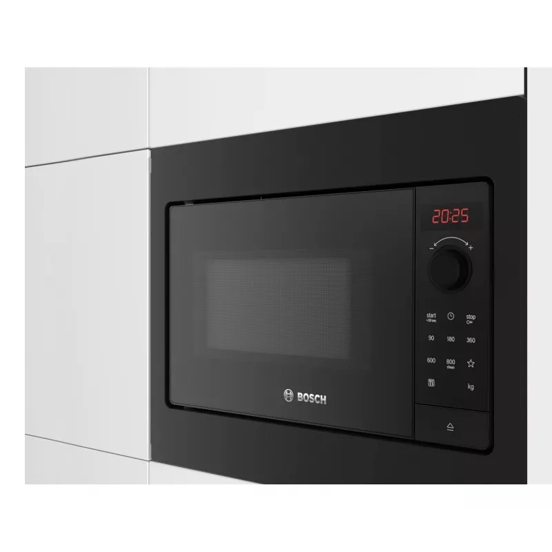 Bosch Series 2 BFL523MB4 mikroviļņu krāsns Melns Atsevišķi novietojama mikroviļņu krāsns Iebūvējams 20 L 800 W