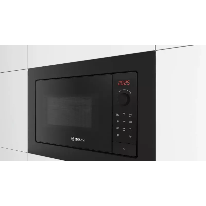 Iebūvēta mikrovilnis Bosch Serie 2 BFL623MB4 20 L 800 W LED displejs Melna vadības poga