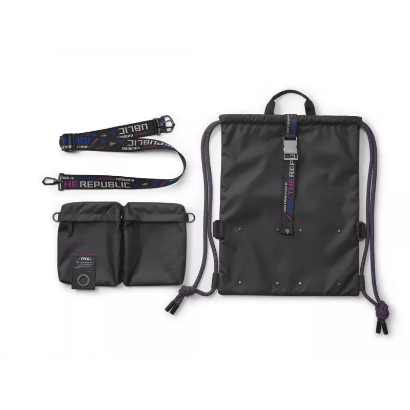 Mugursoma ASUS BD3700 ROG SLASH daudzfunkcionāla savilkšanas soma, melna, 810g