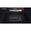 GENESIS Carbon 500 Hyper Logo, melns, vienkrāsains, audums, gumija, spēļu peles paklājiņš