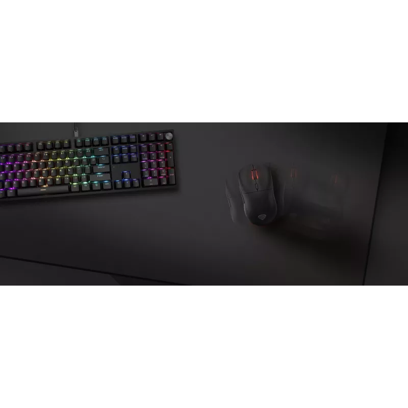GENESIS Carbon 500 Hyper Logo, melns, vienkrāsains, audums, gumija, spēļu peles paklājiņš