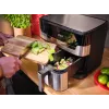 Tefal Dual Easy Fry & Grill EY905D Double 8.3 L Brīvi stāvošs 2700 W Karstā gaisa fritieris Nerūsējošais tērauds