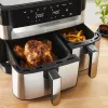 Tefal Dual Easy Fry & Grill EY905D Double 8.3 L Brīvi stāvošs 2700 W Karstā gaisa fritieris Nerūsējošais tērauds