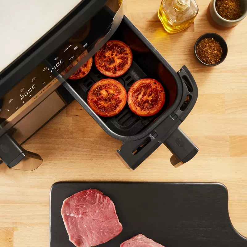Tefal Dual Easy Fry & Grill EY905D Double 8.3 L Brīvi stāvošs 2700 W Karstā gaisa fritieris Nerūsējošais tērauds