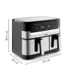 Tefal Dual Easy Fry & Grill EY905D Double 8.3 L Brīvi stāvošs 2700 W Karstā gaisa fritieris Nerūsējošais tērauds