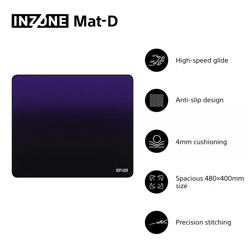 Sony INZONE Mat-D spēļu peles paliktnis melns