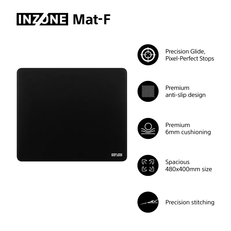 Sony NZONE Mat-F spēļu peļu paliktnis Melns
