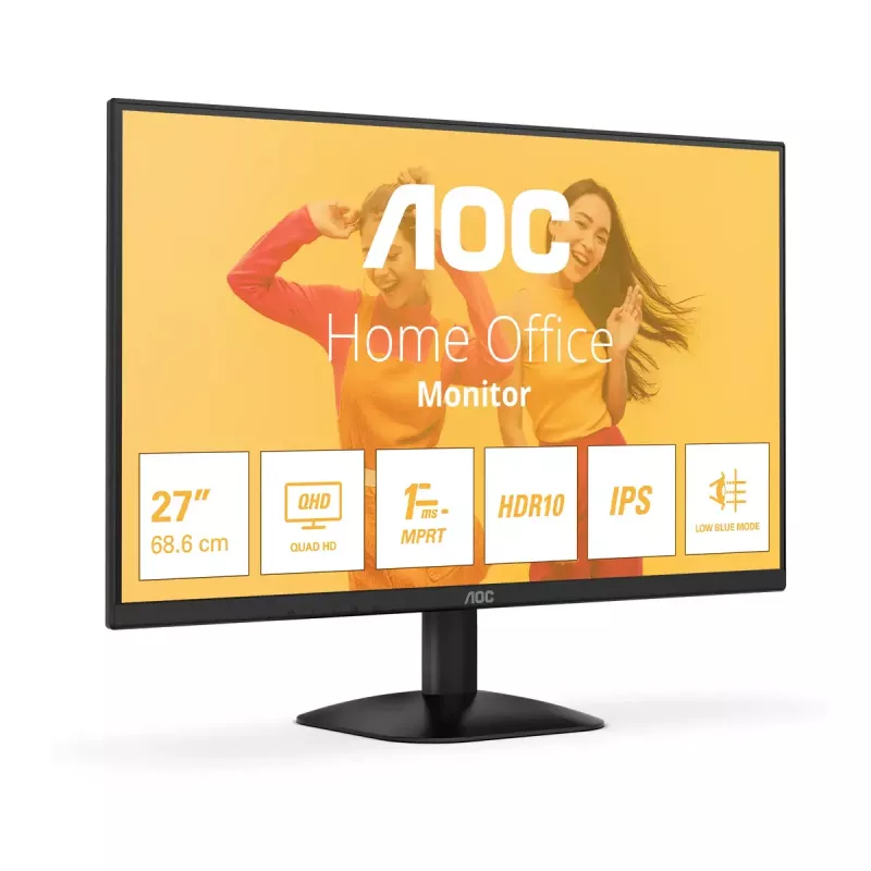 AOC B3 Q27B35E datora monitors 68,6 cm (27 colli) 2560 x 1440 pikseļi Quad HD LED melns