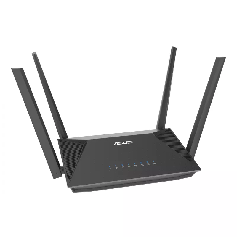 ASUS RT-AX52 Pro AX3000 bezvadu maršrutētājs Gigabit Ethernet divjoslu (2,4 GHz / 5 GHz) melns