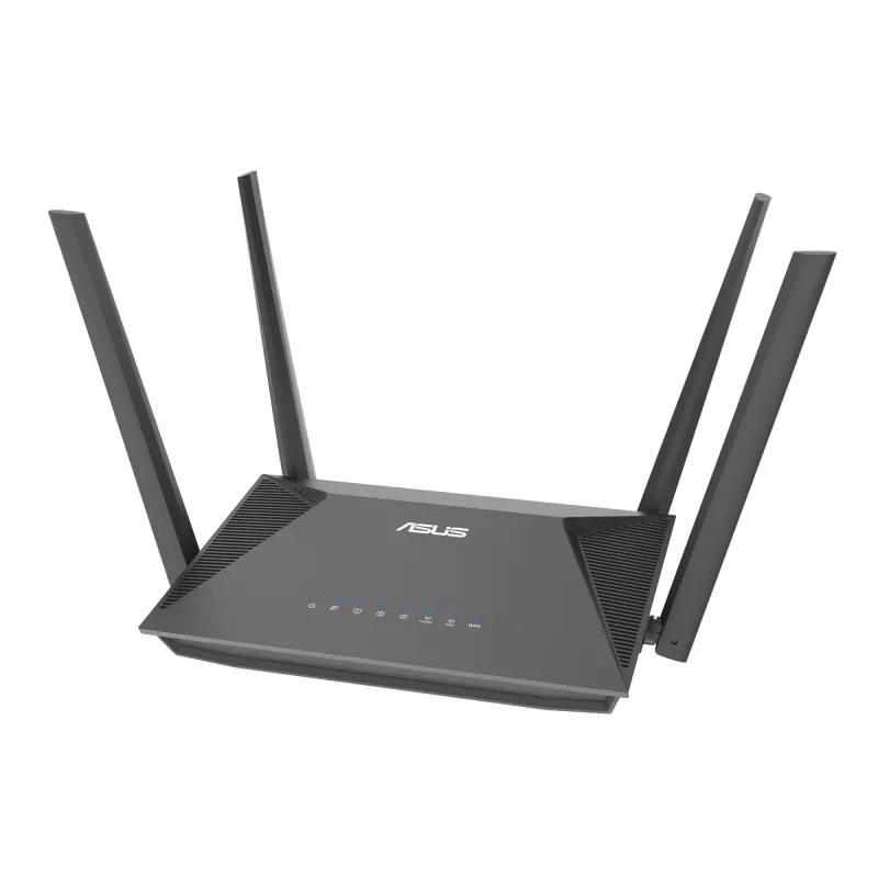 ASUS RT-AX52 Pro AX3000 bezvadu maršrutētājs Gigabit Ethernet divjoslu (2,4 GHz / 5 GHz) melns